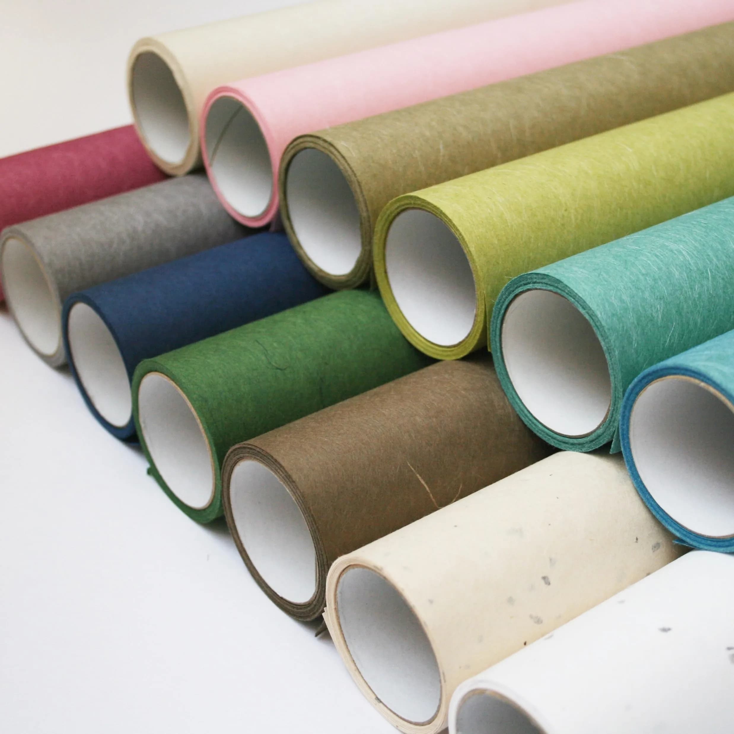 ONAO Shoji Paper Roll (28cm x 300cm / 11" x 118") Willow Green | Authentic Japanese Washi Paper for Screens & Crafts - view 6