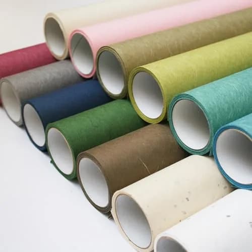 ONAO Shoji Paper Roll (28cm x 300cm / 11" x 118") Willow Green | Authentic Japanese Washi Paper for Screens & Crafts thumbnail 6
