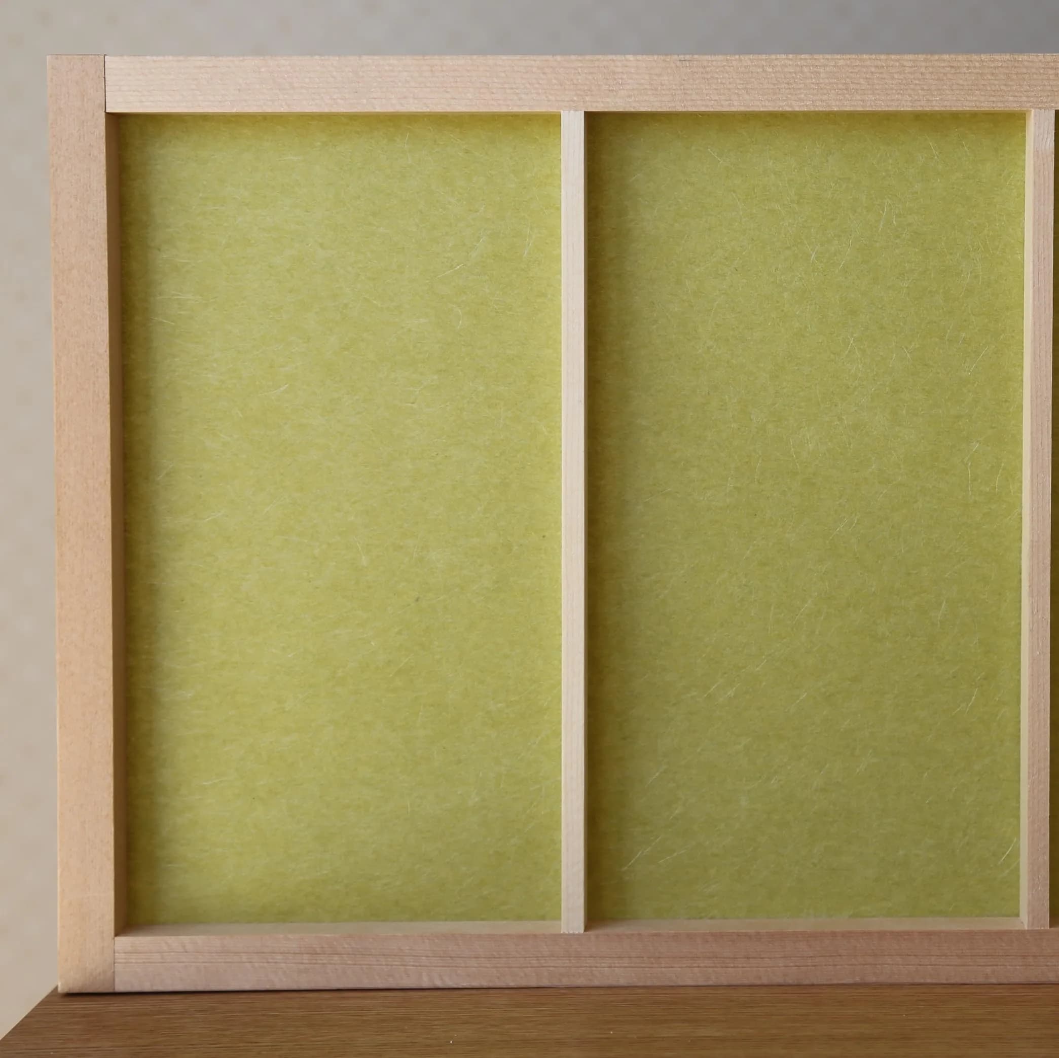 ONAO Shoji Paper Roll Willow Green 28cm x 300cm (11" x 118") | Authentic Japanese Washi Paper - view 2