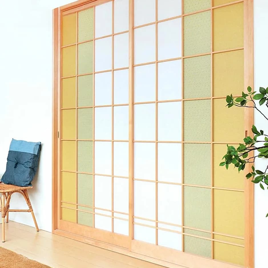 ONAO Shoji Paper Roll Willow Green 28cm x 300cm (11" x 118") | Authentic Japanese Washi Paper - view 3