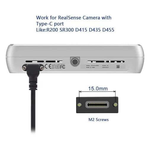 JSER USB 3.1 Type-C Dual Screw Locking Data Cable 2.0M | Secure Angled Connection for Camera thumbnail 9