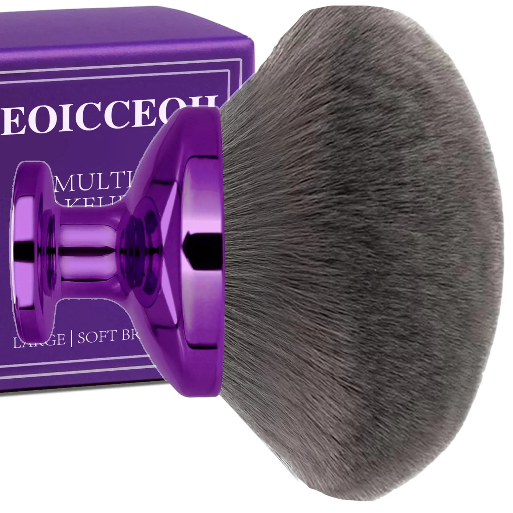 EOICCEOH Extra Large Body Makeup Brush 4 Inch | Flawless Self Tanner & Bronzer Application — Purple
