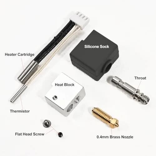 Aladrs Assembled Hotend Kit for Anycubic Kobra S1/S1 Combo 3D Printers | 1.75mm Filament Support thumbnail 3