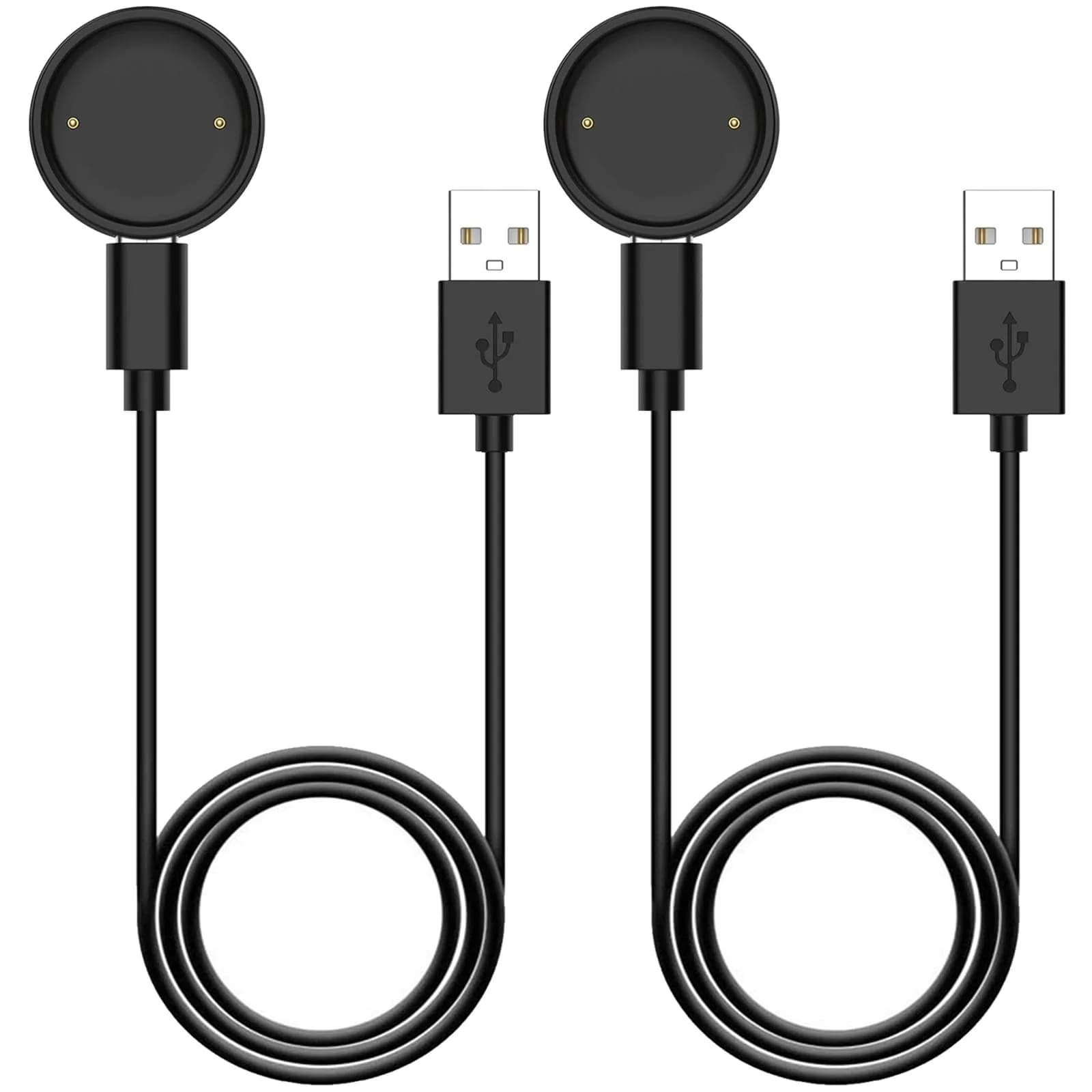 Xininyia 2-Pack Magnetic Smartwatch Charger Cable for Amazfit Bip 6/Active 2 Square, 100cm | Fast Charging Dock - main product image