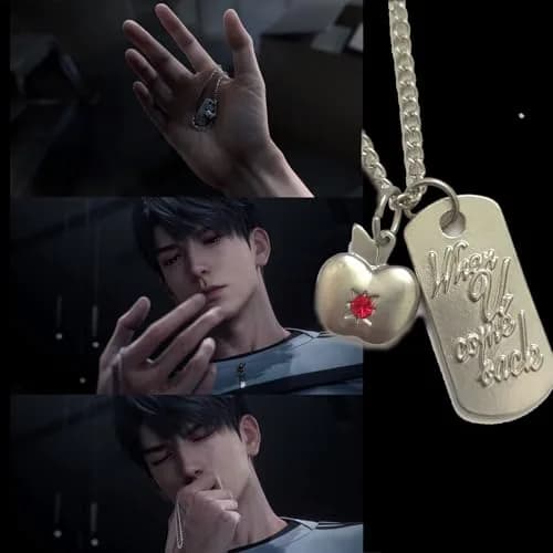 LoveandSylus Caleb Role-Playing Necklace 19.6in | Authentic Game Character Pendant (70-120 chars) thumbnail 3