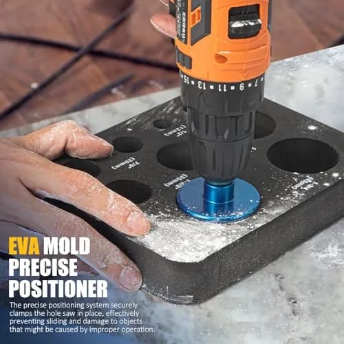 Semderm Diamond Hole Saw Kit 6mm-50mm (0.23in-1.97in) | Cuts Tile, Glass, Stone, Ceramic thumbnail 6
