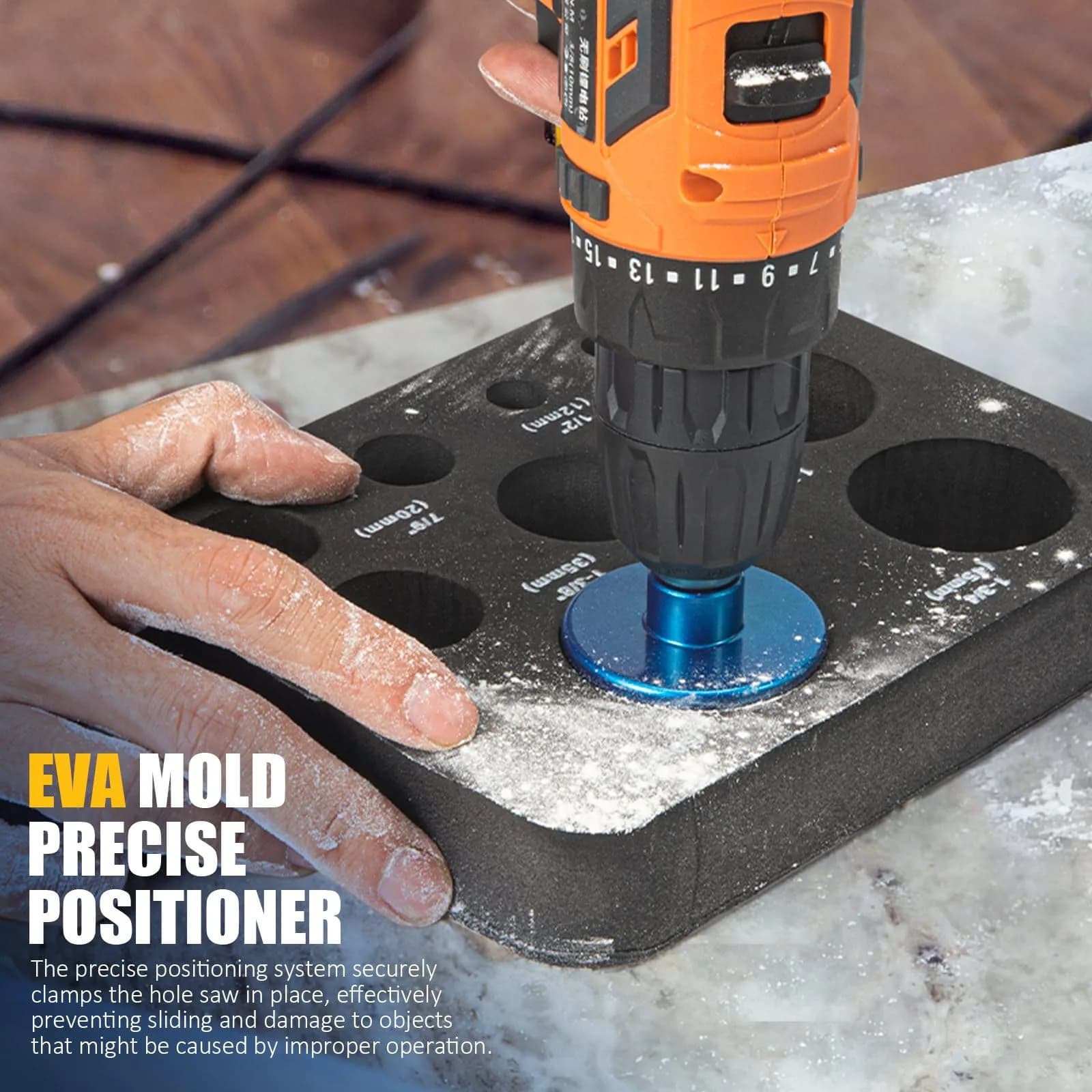 Semderm Diamond Hole Saw Kit 6mm-50mm (0.23in-1.97in) | Cuts Tile, Glass, Stone, Ceramic - view 6