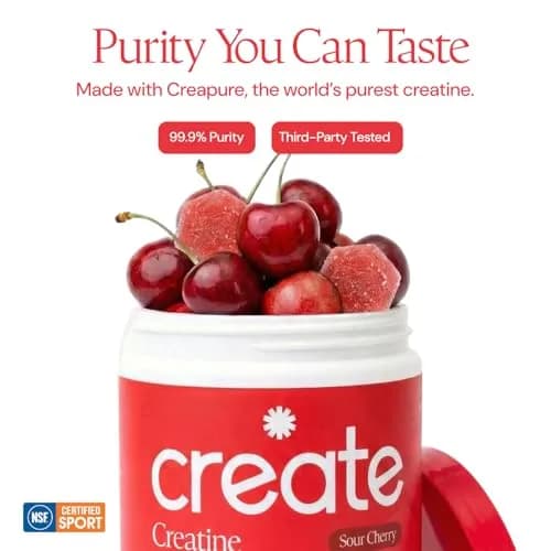 Create Creatine Monohydrate Gummies for Men & Women, Boost Focus, Strength, and Endurance, Anti-Melting Formula, Vegan, Gluten-Free, Non-GMO, 1.5g of Creatine per Gummy (90 Count) thumbnail 7