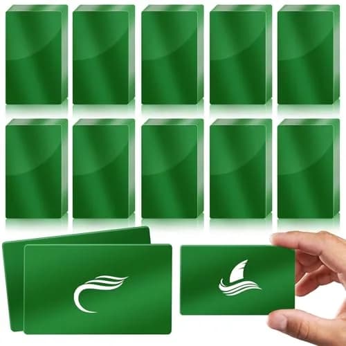 weparmeety Metal Business Cards Aluminum Laser Engraving Blanks 86 x 54 mm | Durable & Elegant Aluminum Cards for Laser Customization thumbnail 1
