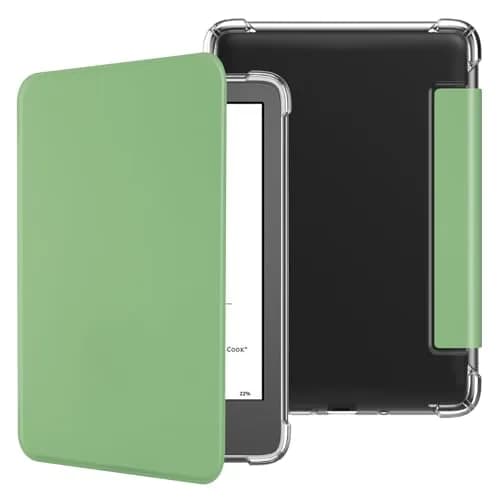HGWALP Case for 6" Kindle 11th Gen 2024/2022 | Ultra Clear TPU Back Cover with Auto Wake/Sleep thumbnail 1