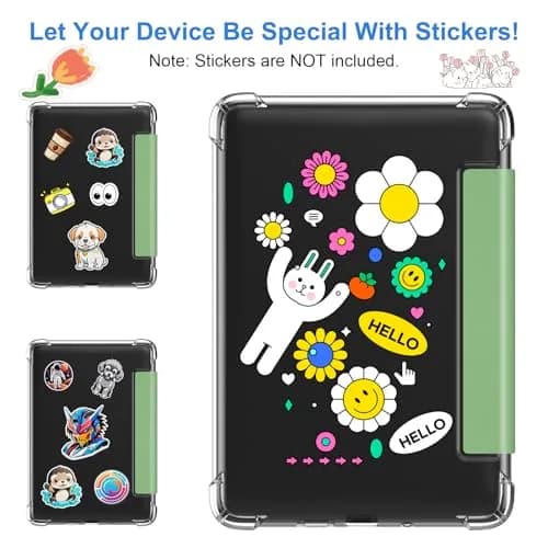 HGWALP Case for 6" Kindle 11th Gen 2024/2022 | Ultra Clear TPU Back Cover with Auto Wake/Sleep thumbnail 5