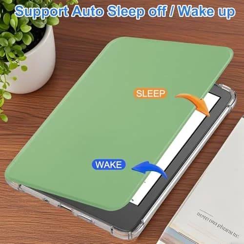 HGWALP Case for 6" Kindle 11th Gen 2024/2022 | Ultra Clear TPU Back Cover with Auto Wake/Sleep thumbnail 2