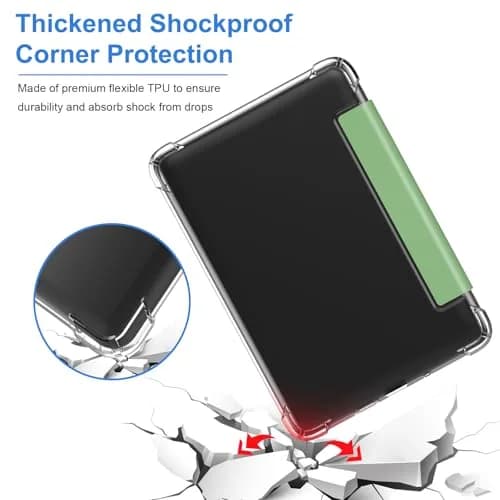 HGWALP Case for 6" Kindle 11th Gen 2024/2022 | Ultra Clear TPU Back Cover with Auto Wake/Sleep thumbnail 4