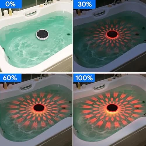 E ENERGETIC LIGHTING Solar Floating Pool Lights 5 Pack | IP67 Waterproof RGBW Color Change Decor thumbnail 6