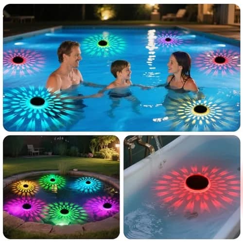 E ENERGETIC LIGHTING Solar Floating Pool Lights 5 Pack | IP67 Waterproof RGBW Color Change Decor thumbnail 7