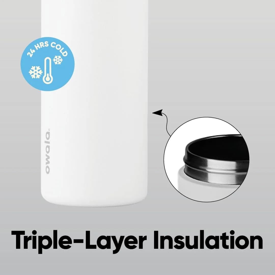 Owala FreeSip Insulated Stainless Steel Water Bottle 32 oz Summer Paradise | Keeps Drinks Cold 24 Hours - view 4