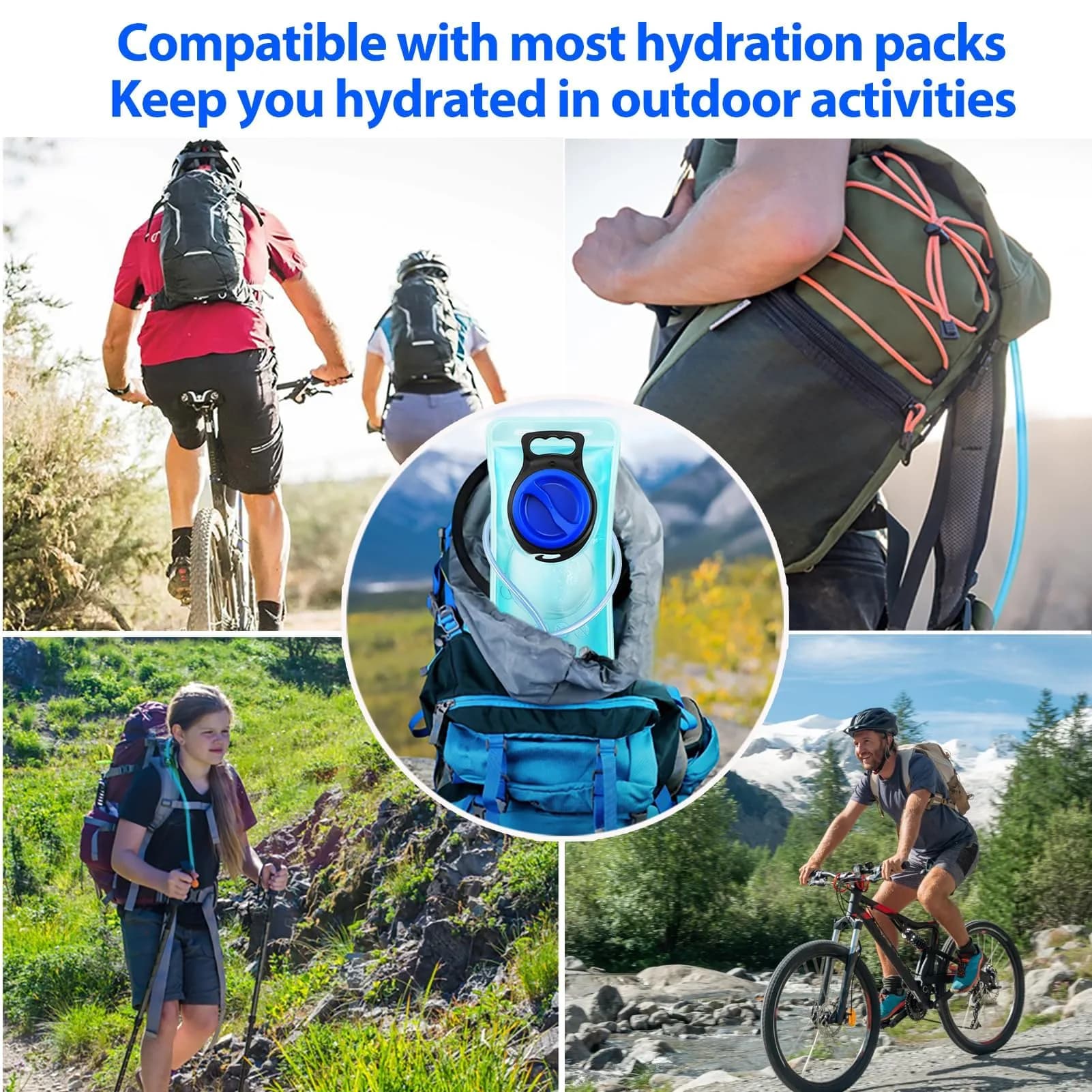 CHERAINTI 1.5L Hydration Bladder | Leak-Proof Water Reservoir for Backpacks - view 8