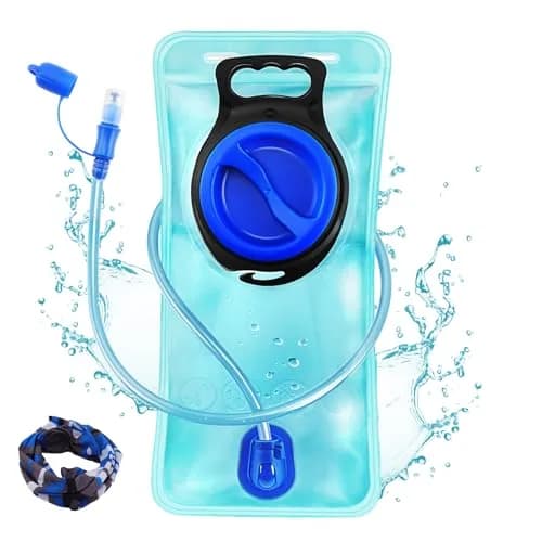 CHERAINTI Hydration Bladder 3L (9.5L x 21.3cm) | Military Green Water Reservoir for Backpacks — 1.5L-Water Bladder-Blue
