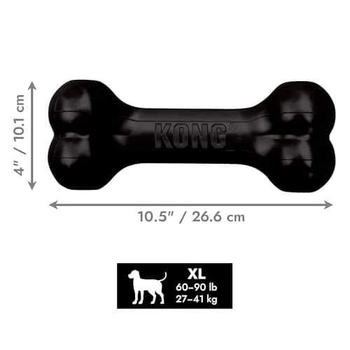 KONG Extreme Goodie Bone Natural Rubber Dog Toy for Extra Large Dogs | Power Chewers, Treat Stuffing, USA-Sourced thumbnail 7