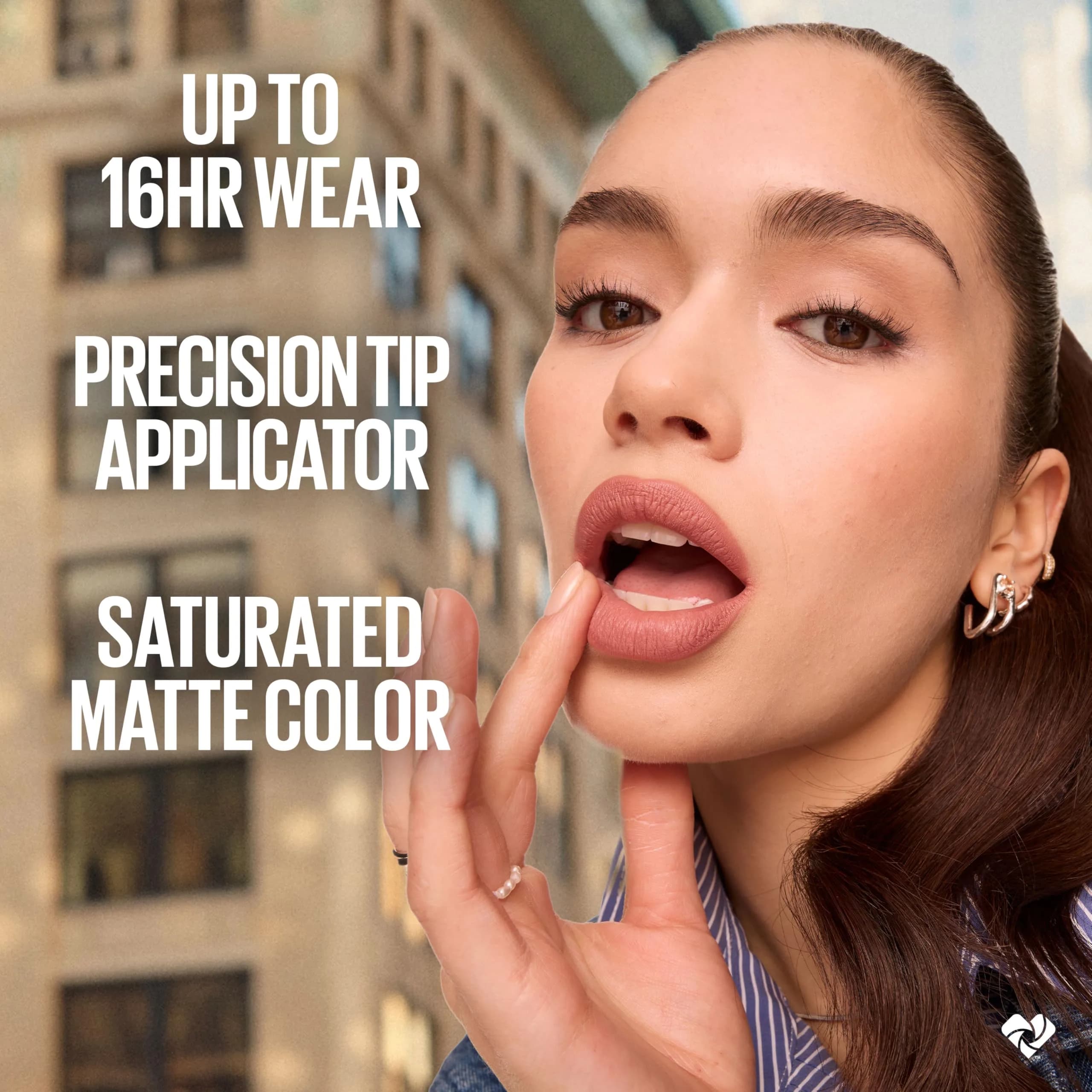 Maybelline Super Stay Matte Ink Liquid Lipstick, Charmer (Midtone Mauvy Brown), 0.17 Fl Oz (5 ml) | Long-Lasting Matte Color - view 4