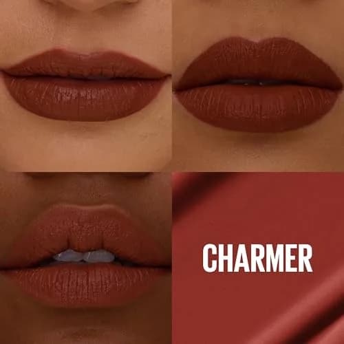 Maybelline Super Stay Matte Ink Liquid Lipstick, Charmer (Midtone Mauvy Brown), 0.17 Fl Oz (5 ml) | Long-Lasting Matte Color thumbnail 2