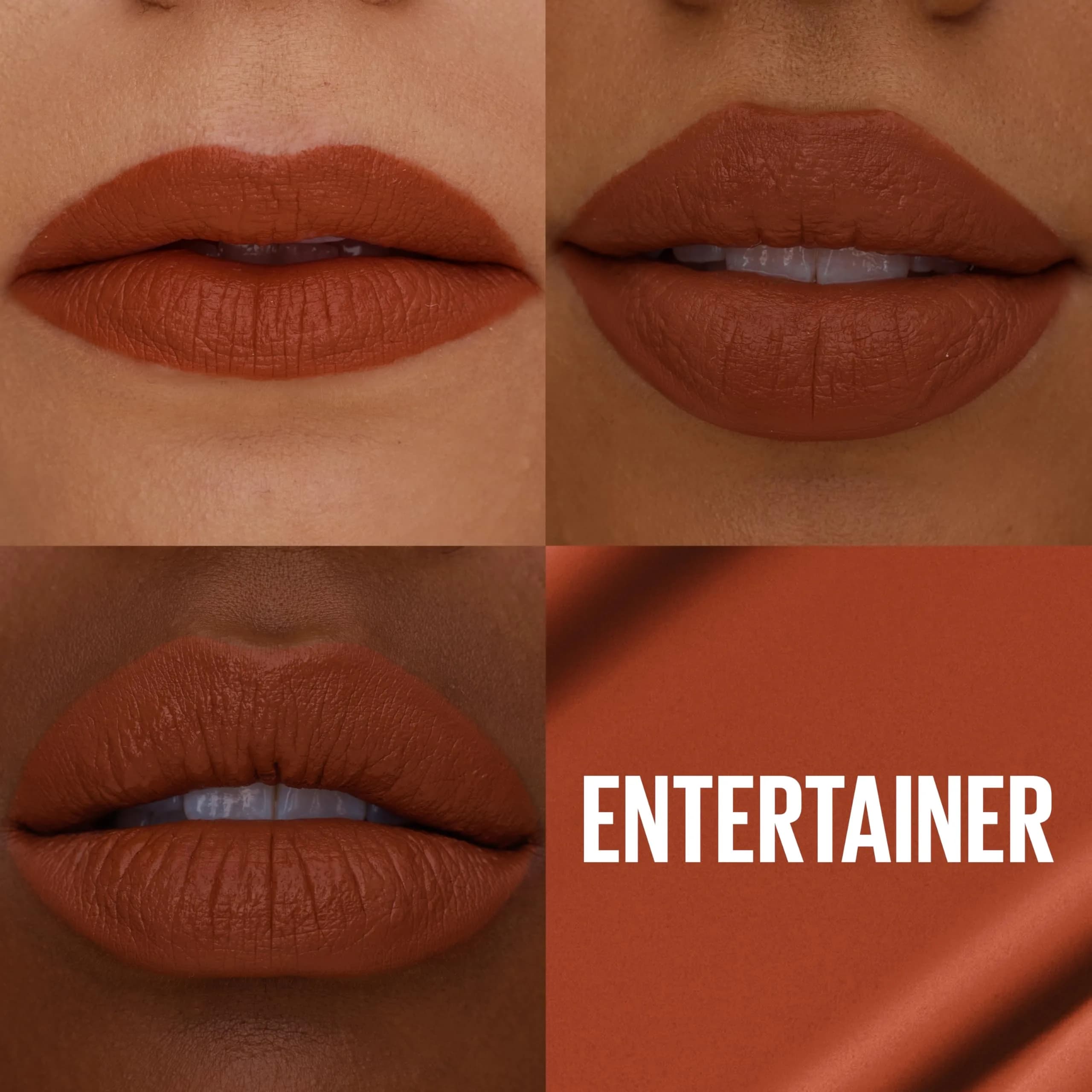 Maybelline Super Stay Matte Ink Liquid Lipstick in Entertainer (Midtone Rusty Brown) - 16-Hour Transfer-Proof Wear thumbnail 2