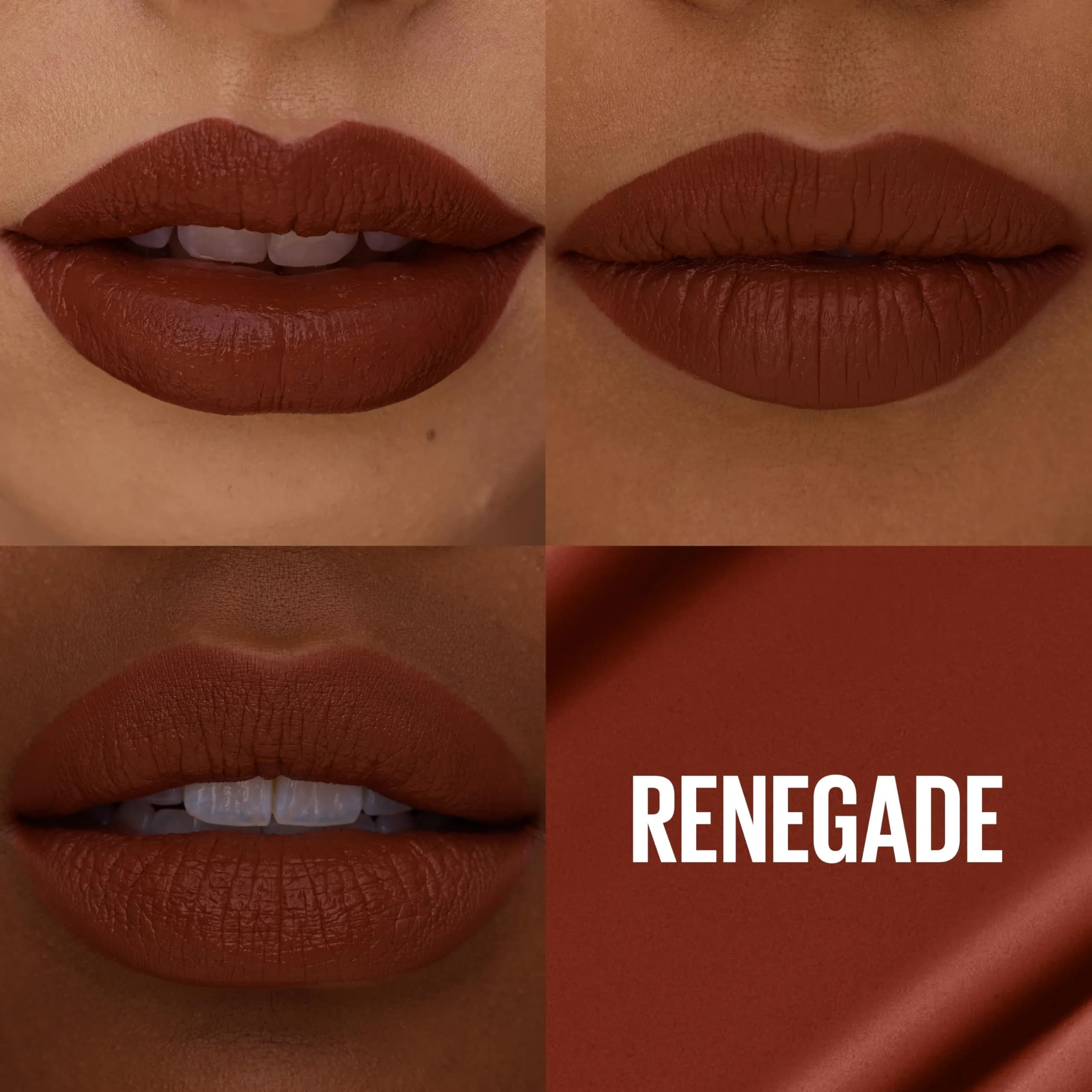 Maybelline Super Stay Matte Ink Renegade Intense Warm Brown Liquid Lip Color, 5ml | 16-Hour Transfer-Proof Matte thumbnail 2