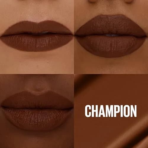 Maybelline Super Stay Matte Ink Liquid Lipstick in Champion (Intense Cool Brown) - 16-Hour Transfer-Proof thumbnail 2