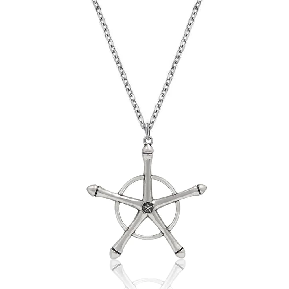 Kbtany Uryuu Quincy Cross Necklace - Anime Cosplay Chain | Fan Gift, Hypoallergenic Alloy, 1.4in Pendant — Uryuu Quincy Cross Necklace