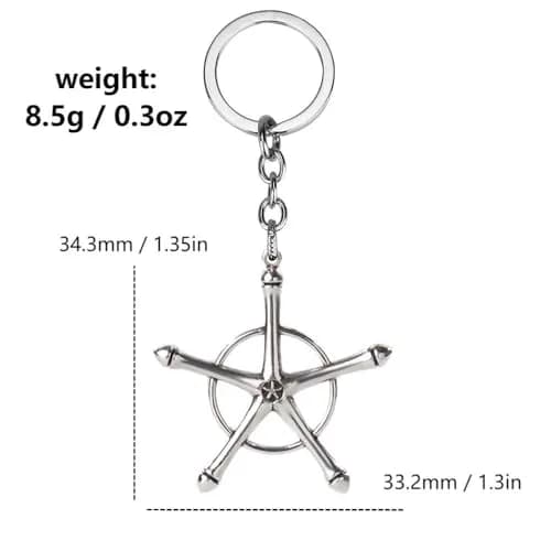 Kbtany Uryuu Quincy Cross Keychain for Anime Fans | Cosplay Charm Gift thumbnail 2