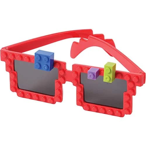 Bedwina Building Blocks Glasses - Pack of 24 | Neon Party Favors for Kids thumbnail 5