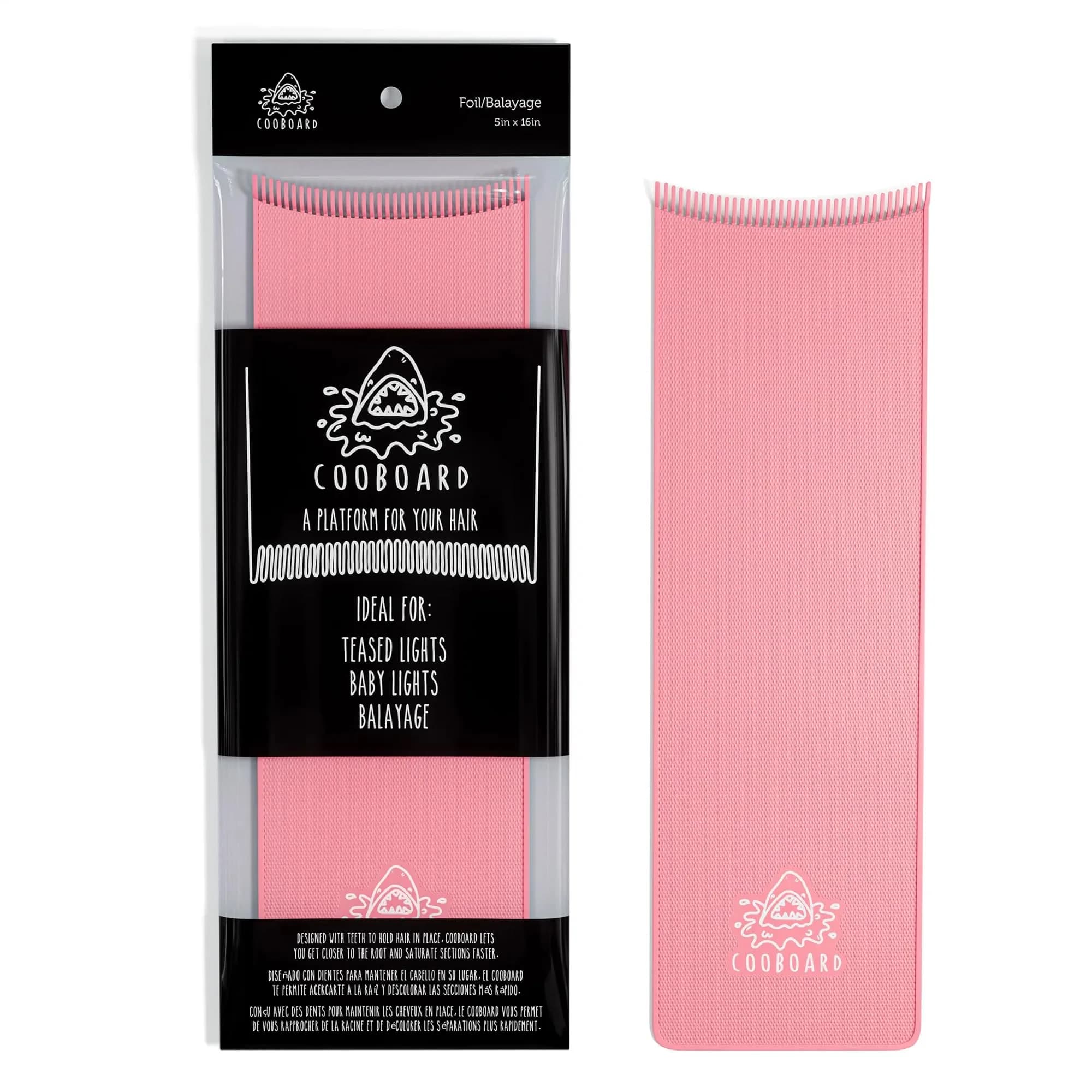 Cooboard Pink XXL Balayage Board with Teeth | Original Hair Highlighting Paddle, Easy to Clean, Sturdy & Lightweight (Cooboard Pink XXL) - main product image