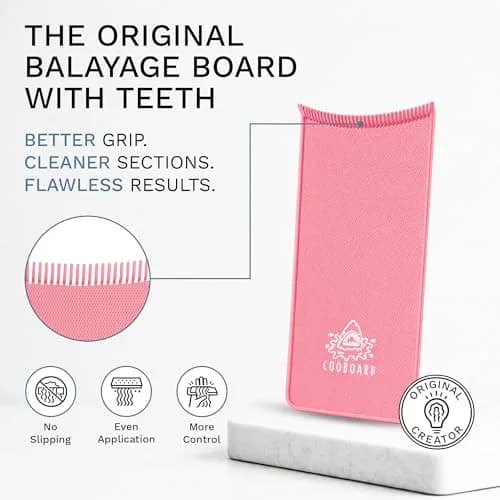 Cooboard Pink XXL Balayage Board with Teeth | Original Hair Highlighting Paddle, Easy to Clean, Sturdy & Lightweight (Cooboard Pink XXL) thumbnail 2