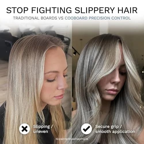 Cooboard Pink XXL Balayage Board with Teeth | Original Hair Highlighting Paddle, Easy to Clean, Sturdy & Lightweight (Cooboard Pink XXL) thumbnail 3