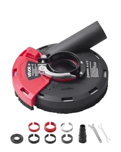 VEVOR Surface Dust Shroud for Angle Grinder 4-5 in | Universal Compatibility with Vacuum Connect thumbnail 1