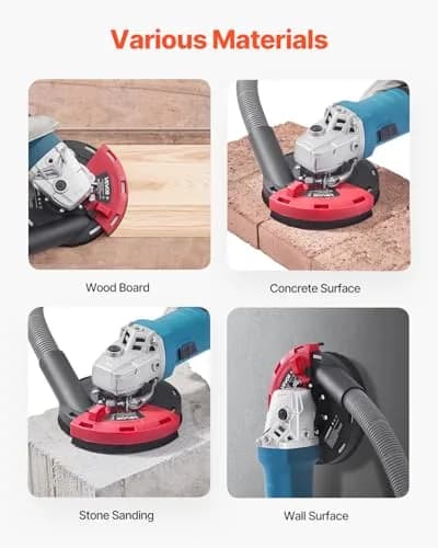 VEVOR Surface Dust Shroud for Angle Grinder 4-5 in | Universal Compatibility with Vacuum Connect thumbnail 6