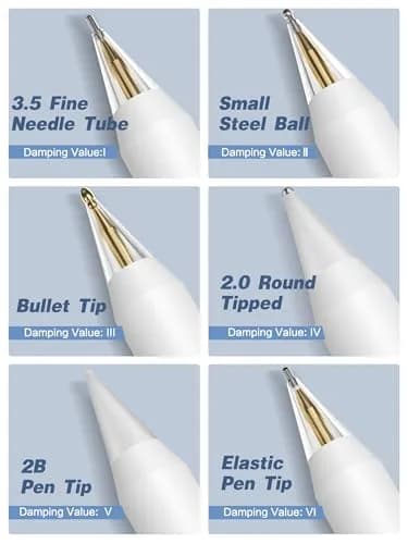 Paiholy Upgraded Metal Apple Pencil Tips 6 Pack with Case | Precise Control, Wear-Resistant Nibs for iPad Pro Pencil thumbnail 4