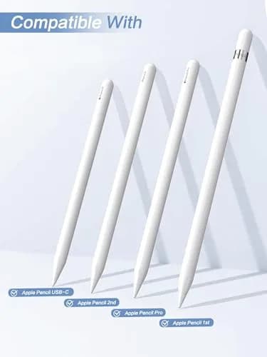 Paiholy Upgraded Metal Apple Pencil Tips 6 Pack with Case | Precise Control, Wear-Resistant Nibs for iPad Pro Pencil thumbnail 6