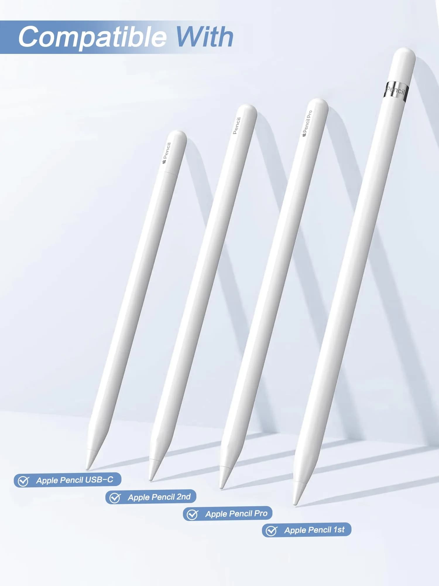 Paiholy Upgraded Metal Apple Pencil Tips 6 Pack with Case | Precise Control, Wear-Resistant Nibs for iPad Pro Pencil - view 6