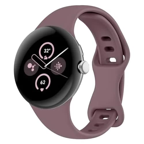 HAYONLIY Thin Slim Band Compatible for Google Pixel Watch 5/4/3 41mm | Slim, Silicone, Adjustable thumbnail 1