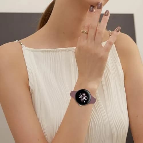 HAYONLIY Thin Slim Band Compatible for Google Pixel Watch 5/4/3 41mm | Slim, Silicone, Adjustable thumbnail 7