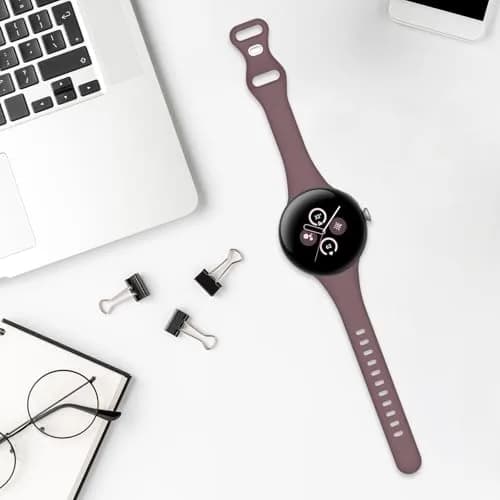 HAYONLIY Thin Slim Band Compatible for Google Pixel Watch 5/4/3 41mm | Slim, Silicone, Adjustable thumbnail 3