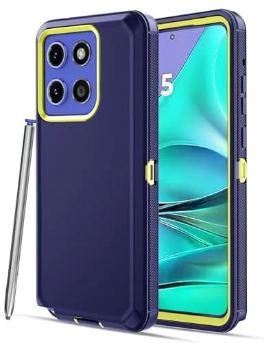 Jiunai Moto G Stylus 2025/2026 Case (6.7-inch Display) | Heavy Duty Dual Layer Protection with Port Cover thumbnail 1