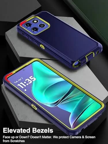 Jiunai Moto G Stylus 2025/2026 Case (6.7-inch Display) | Heavy Duty Dual Layer Protection with Port Cover thumbnail 6
