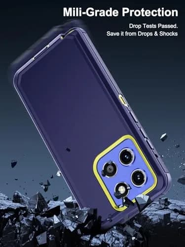 Jiunai Moto G Stylus 2025/2026 Case (6.7-inch Display) | Heavy Duty Dual Layer Protection with Port Cover thumbnail 3