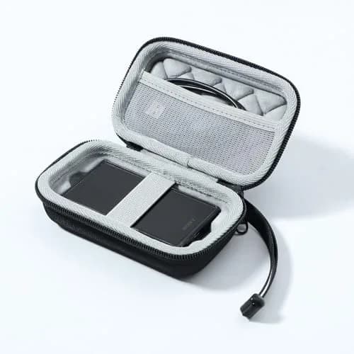 AudioPartner Hard Carrying Case & Clear Black TPU Case for Sony Walkman NW-A306 NW-A307 NW-A300 Series | 14.0 cm (5.51 in) x 8.0 cm (3.15 in) x 5.0 cm (1.97 in) thumbnail 9