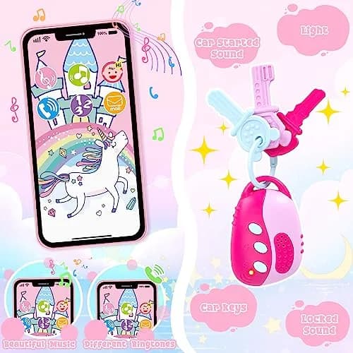 KUBUSFLY Play Purse 35PCS with Camera Makeup for Girls 3-12 | Princess Pretend Play Set thumbnail 4
