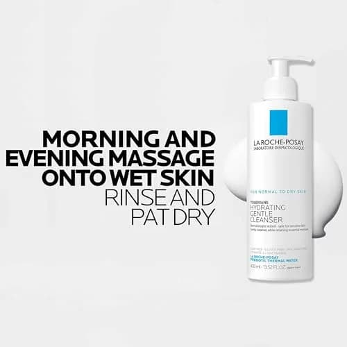 La Roche-Posay Toleriane Hydrating Gentle Face Cleanser + Lipikar AP+ Triple Repair Moisturizing Cream Bundle 27.02 Fl Oz (800ml) thumbnail 5