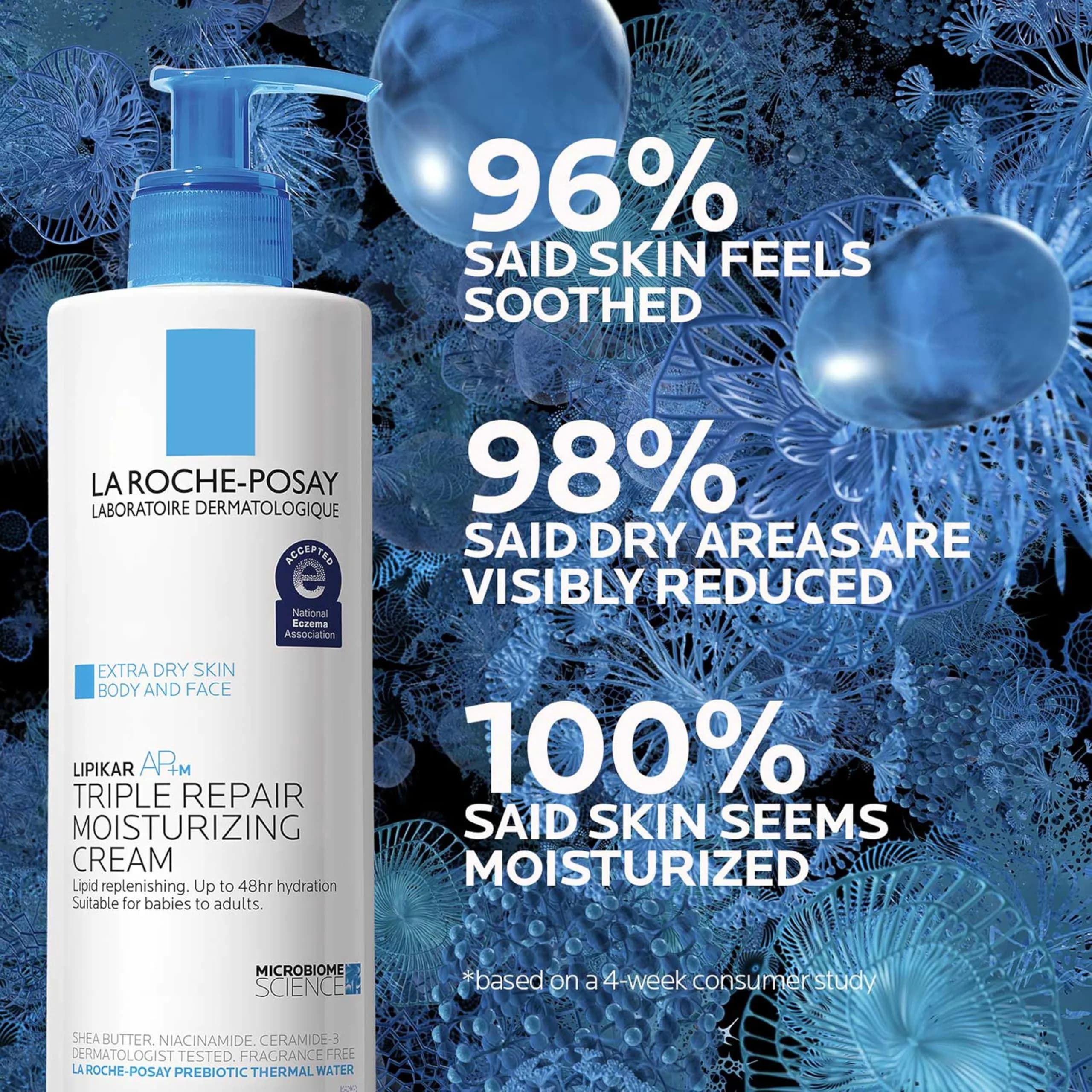 La Roche-Posay Toleriane Hydrating Gentle Face Cleanser + Lipikar AP+ Triple Repair Moisturizing Cream Bundle 27.02 Fl Oz (800ml) - view 6