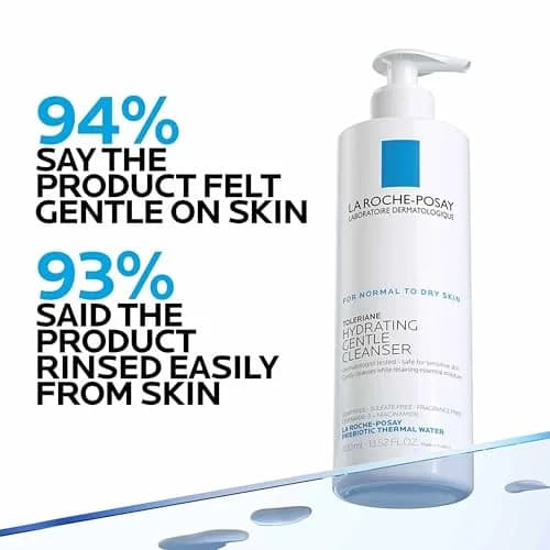 La Roche-Posay Toleriane Hydrating Gentle Face Cleanser + Lipikar AP+ Triple Repair Moisturizing Cream Bundle 27.02 Fl Oz (800ml) thumbnail 2